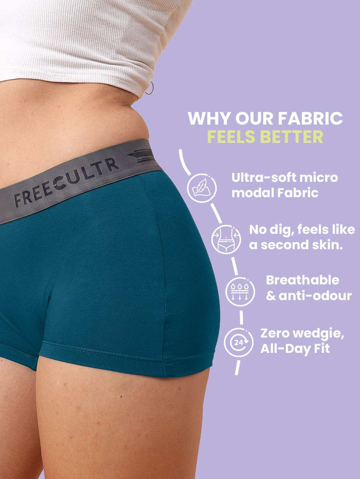 Women's Micro Modal Boy Shorts (Pack of 1)