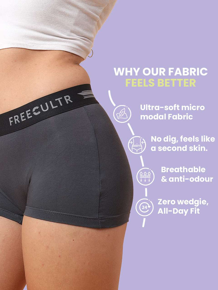 Women's Micro Modal Boy Shorts (Pack of 2)