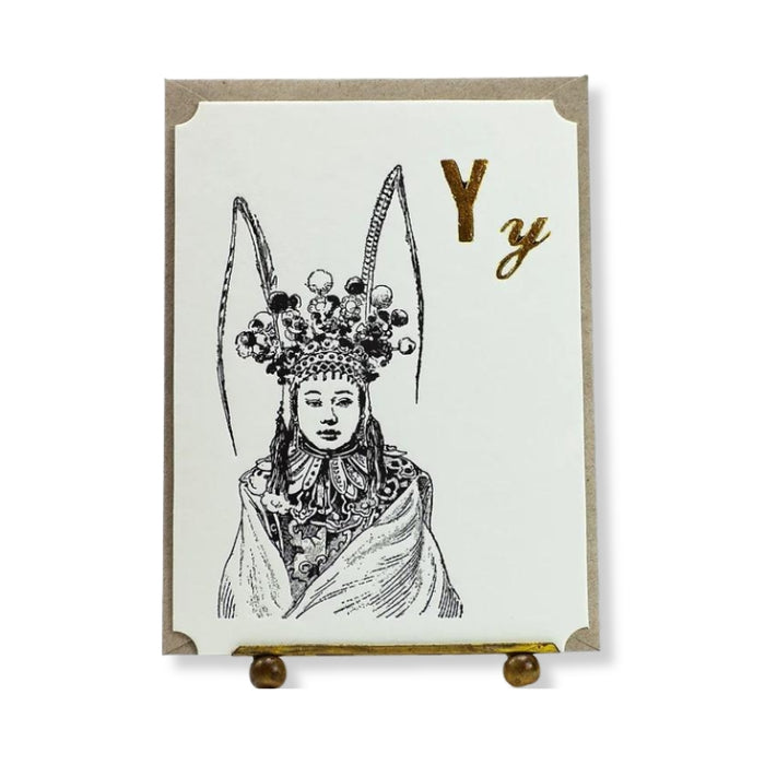 Y Letterpress Card - Youth