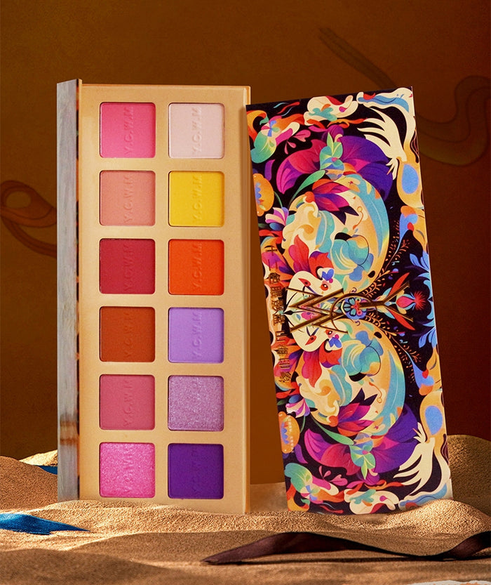 YiCaiWenMo Impression of Mountains & Seas 12-color Eyeshadow Palette T5066