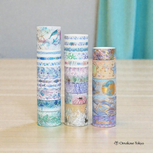 YUBX Marine Life Masking Tape 24 Rolls Set