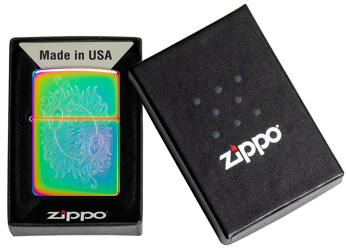 Zippo Laser Engraved Spiritual Design Multi Color 48390