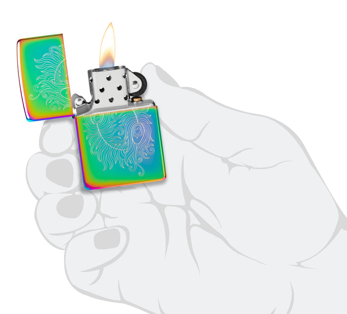Zippo Laser Engraved Spiritual Design Multi Color 48390