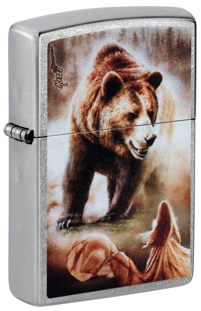 Zippo Mazzi Grizzly Bear Street Chrome 48330