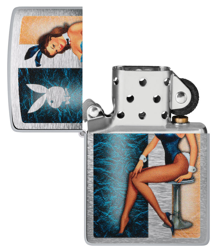 Zippo Playboy Playmate Brushed Chrome 48374