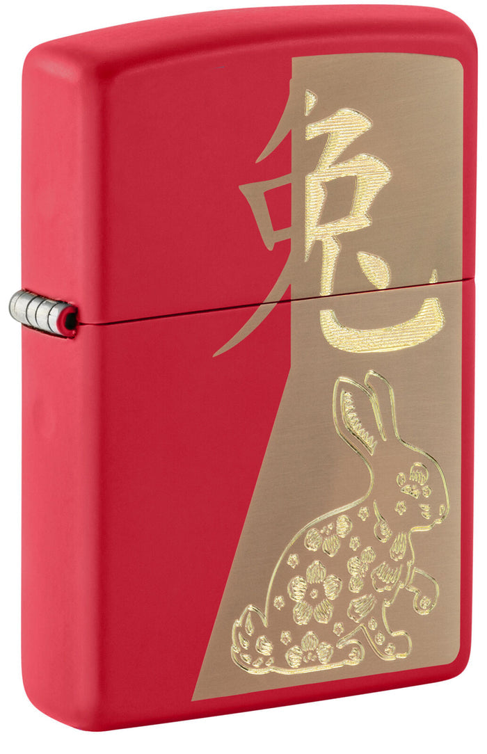 Zippo Year of The Rabbit Red Matte 48282